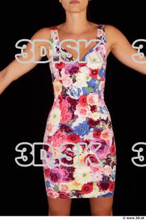 Upper body colored dress of Little Caprice 0001